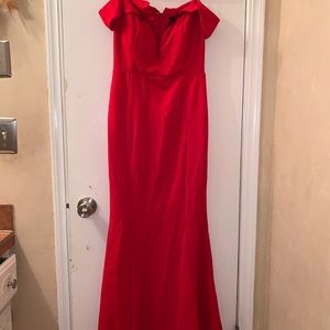 Red Mermaid Prom Dress